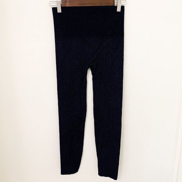 Spanx look at me navy high waisted leggings L - Picture 4 of 5